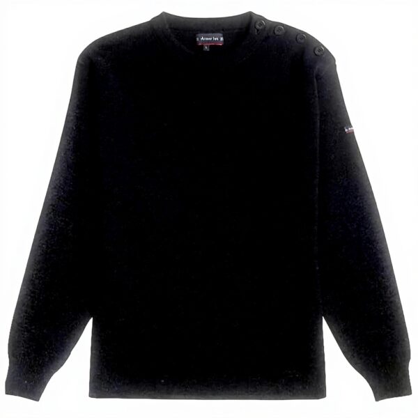 Armor Lux Herren Pullover 1901 Schwarz Rot Strickjacke