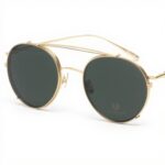 Belstaff Brillengestell Sonnenbrille Clip On Gold Damen