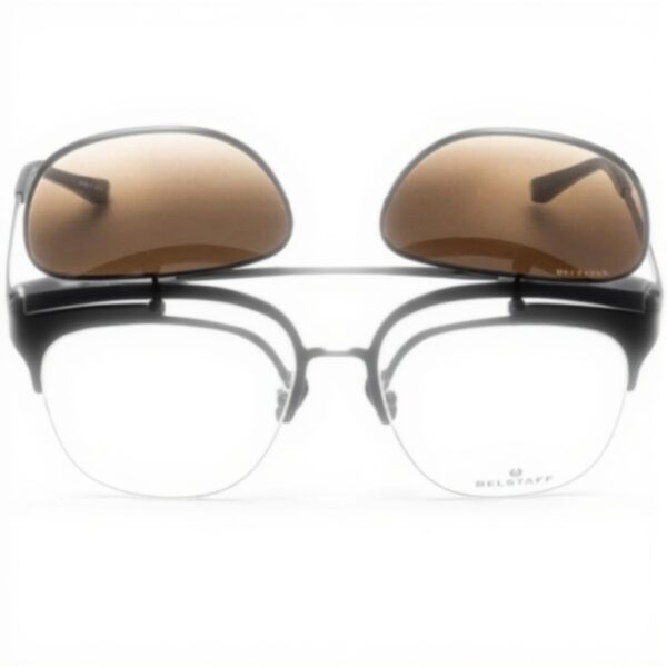 Belstaff Sonnenbrille Damen Clip On anthrazit Ø 55 mm