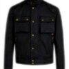 Belstaff Racemaster Wachsjacke Herren Schwarz winddicht