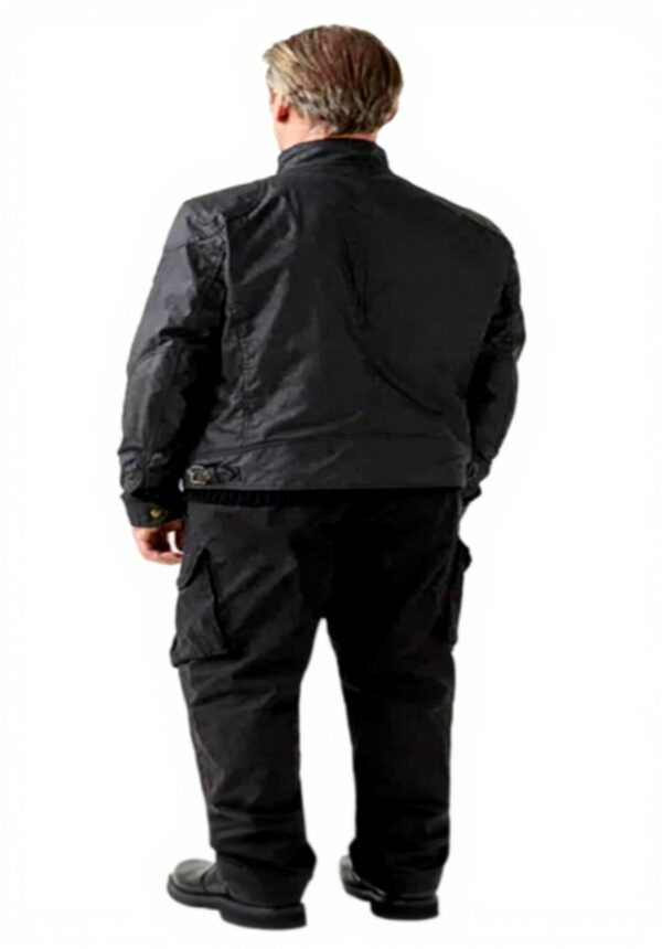 Belstaff Racemaster Wachsjacke Herren Schwarz winddicht