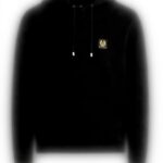 BELSTAFF Hoodie Herren Schwarz Baumwolle Langarm