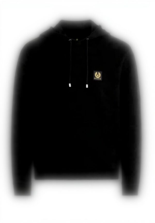 BELSTAFF Hoodie Herren Schwarz Baumwolle Langarm