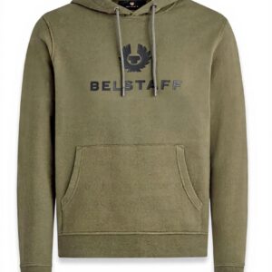 Belstaff Kapuzenpullover Herren Baumwolle Lavarot Oliv