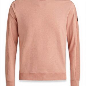 Belstaff Sweatshirt Transit Herren Bouclé-Fleece Grün Rosa