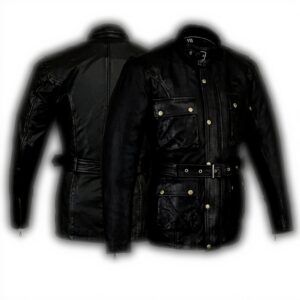 Bikers Gear Australia Lederjacke Vintage CE1621-1 Schwarz