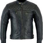 Motorradjacke Bikers Gear Australia Leder CE-Protektoren-0