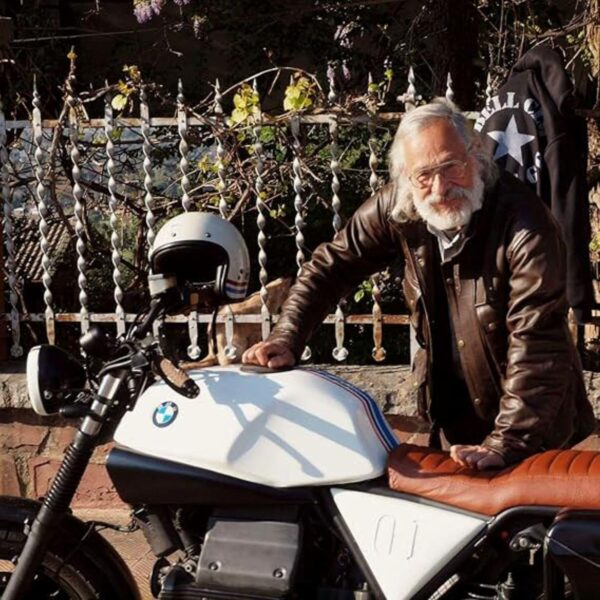 Motorradjacke Bikers Gear Trailmaster Leder Used Look-4