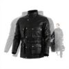 Classic Vintage Bikers - Motorradjacke - Gewachstes Leder - Schwarz Used Look - L