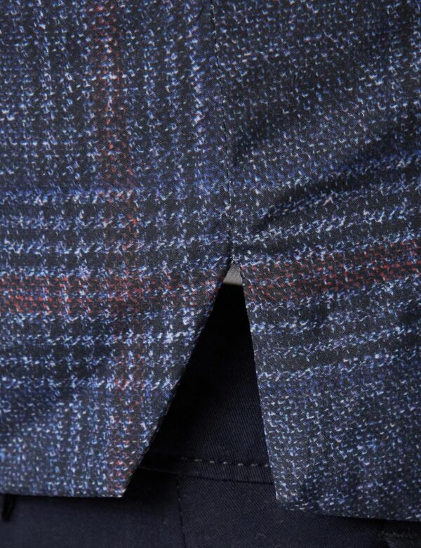 Hackett London Herren Weste Marineblau Bedruckt Overshirt-3