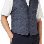 Hackett London Herren Weste Marineblau Bedruckt Overshirt-0