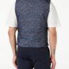 Hackett London Herren Weste Marineblau Bedruckt Overshirt-2
