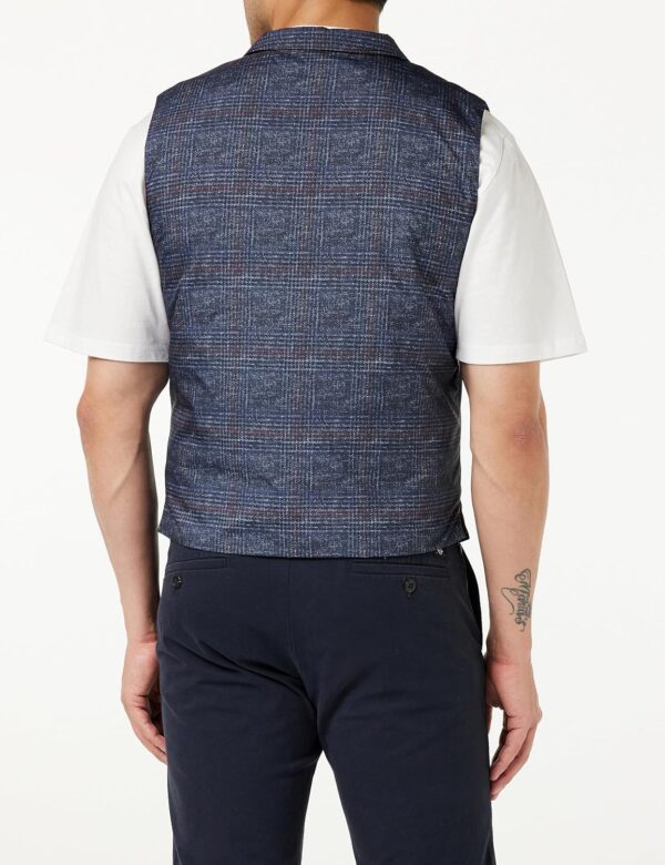 Hackett London Herren Weste Marineblau Bedruckt Overshirt-2