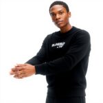 Karl Lagerfeld Jeans Sweatshirt Herren Logo Design Schwarz