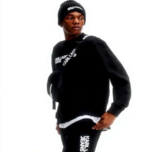 Karl Lagerfeld Jeans Sweatshirt Herren Logo Design Schwarz