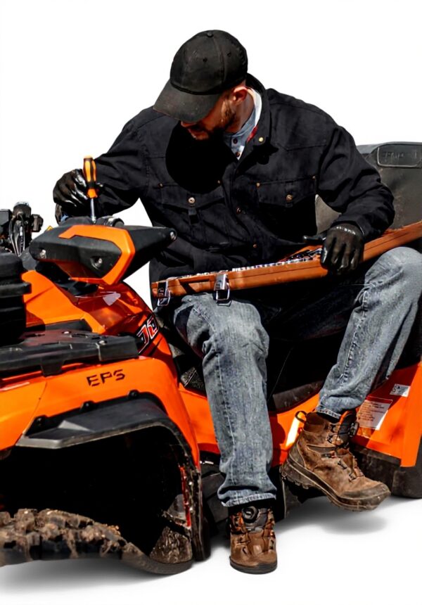 Mr.Stream Herren Flanellfutter Jacke Western Cowboy