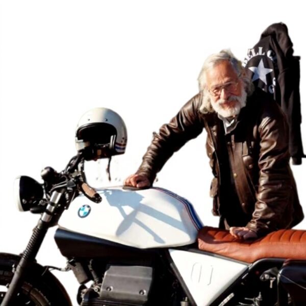 Trailmaster Motorradjacke Leder Used Look Bikers Gear