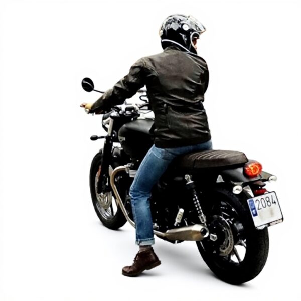 Trailmaster Motorradjacke Leder Used Look Bikers Gear