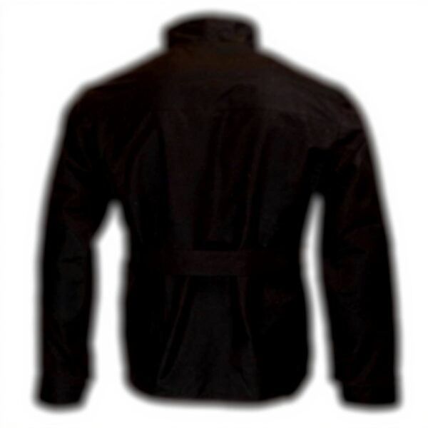 Walker amp Hawkes Explorer - Herren Outdoor-Jacke im Motorrad-Stil - gewachst - mit Gürtel amp 4 Taschen