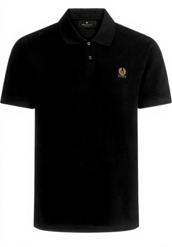 Belstaff Herren Poloshirt Baumwoll Piqué Brustaufnäher