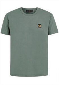 Belstaff T-Shirt Herren Baumwolle Grün Rundhalsausschnitt