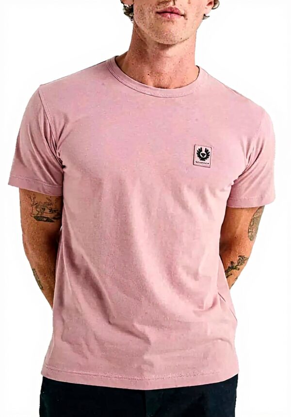 Belstaff T-Shirt Herren Kurzarm Baumwolle Rose XXL