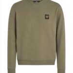 Belstaff Sweatshirt Herren Baumwolle minimalistisch Oliv