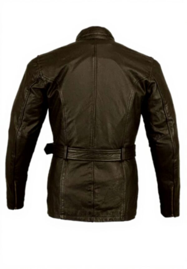 Bikers Gear Motorradjacke Leder Vintage wasserabweisend