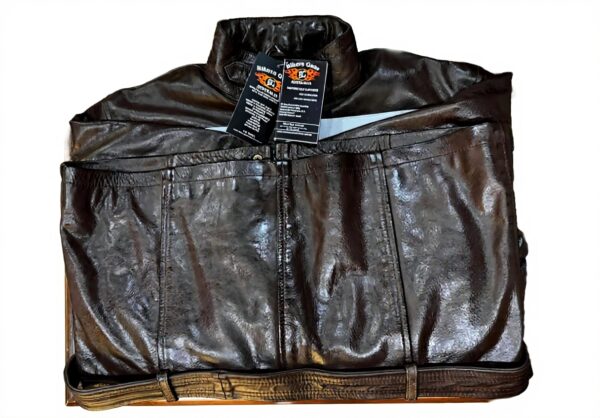Bikers Gear Motorradjacke Leder Vintage wasserabweisend