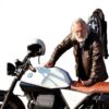 Bikers Gear Motorradjacke Leder Vintage wasserabweisend
