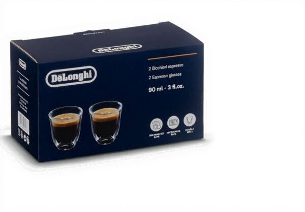 De'Longhi DLSC310 doppelwandige Espressogläser 2er-Set