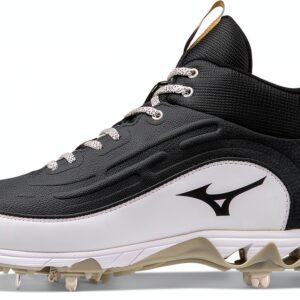Mizuno Fußballschuhe Schwarz Weiß 9 Spike Wave Struktur-0