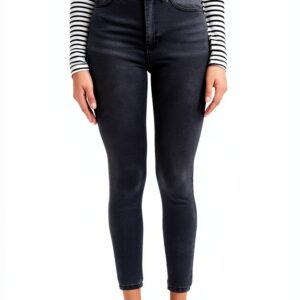 DeFacto Damen Jeans High Waist Stretch Blau-0